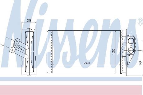 Радіатор охолодження NISSENS 72944