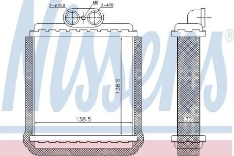 Радіатор охолодження NISSENS 73751
