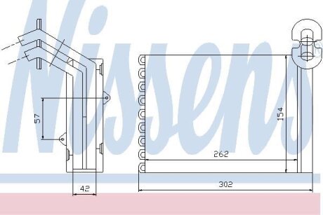 Радіатор пічки NISSENS 73972