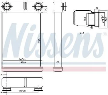Радіатор обігріу салону NISSENS 76515