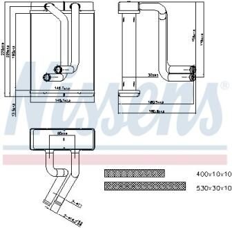 Радіатор пічки NISSENS 77508