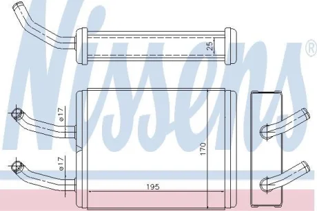 Радіатор пічки NISSENS 77511