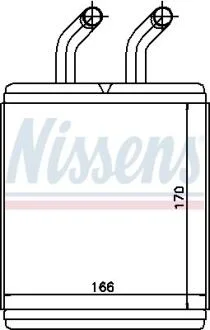 Теплообменник, отопление салона NISSENS 77526