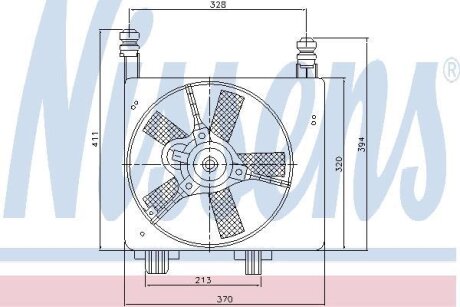 Вентилятор радіатора NISSENS 85056