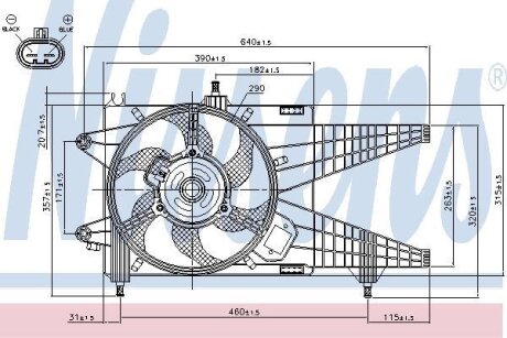 Вентилятор радіатора NISSENS 85137
