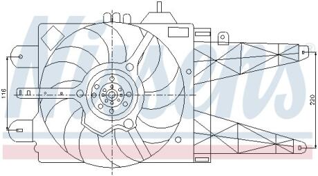 Вентилятор радіатора NISSENS 85158
