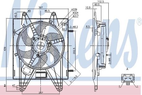 Вентилятор радіатора NISSENS 85166