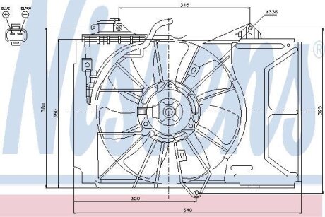 Вентилятор радіатора NISSENS 85226