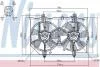 NISSAN Вентилятор радіатора (з дифузором) X-TRAIL I 2.0 01-, 2.5 02- NISSENS 85279 (фото 1)