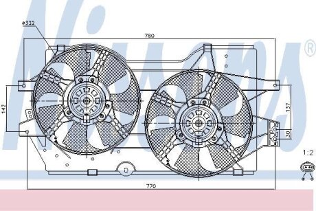 Вентилятор радіатора NISSENS 85288