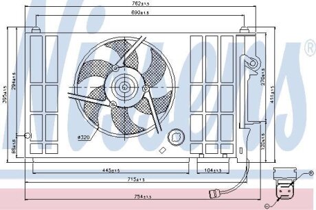 Вентилятор радіатора NISSENS 85318