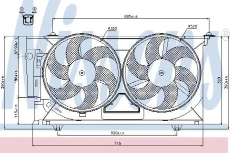 Вентилятор радіатора NISSENS 85321