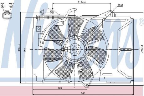 Вентилятор радіатора NISSENS 85328
