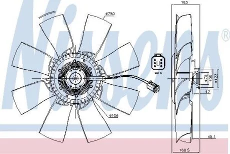 Віскозна муфта NISSENS 86115
