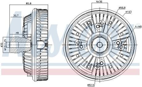 Віскозна муфта NISSENS 86148