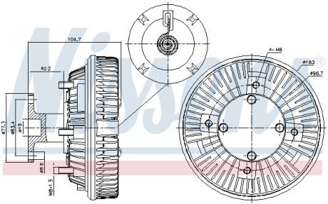 Віскозна муфта NISSENS 86226