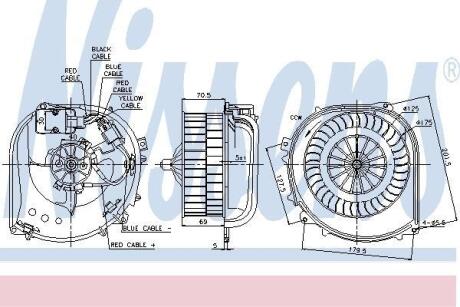 DB Вентилятор салону W140 NISSENS 87100