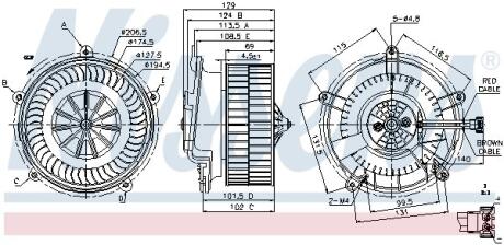 Вентилятор салону NISSENS 87119