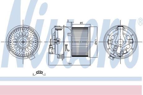 Вентилятор салону NISSENS 87258