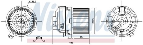Вентилятор салону NISSENS 87360