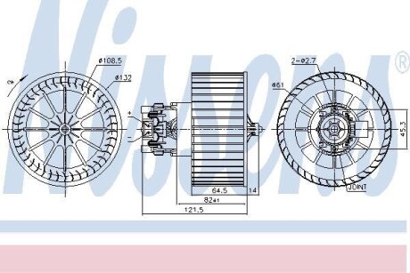 Вентилятор салону NISSENS 87479