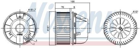 Вентилятор салону NISSENS 87491