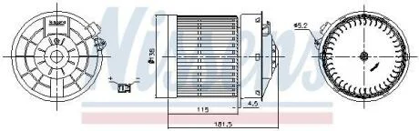 Вентилятор салону NISSENS 87722