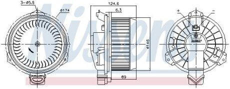 Вентилятор салону NISSENS 87724