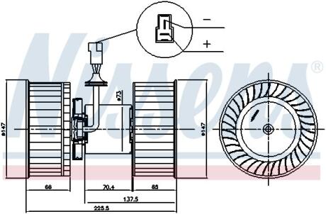 Компресор салону NISSENS 87842