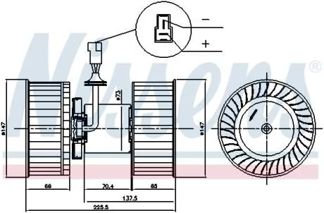 Компресор салону NISSENS 87842