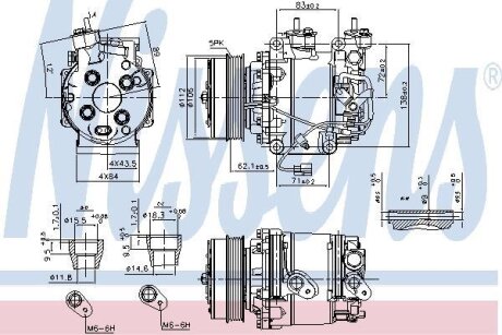 Компресор кондиціонера NISSENS 890035