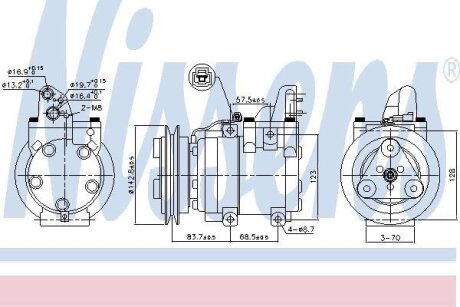 Компресор кондицiонера NISSENS 890059