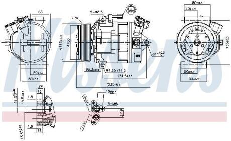 OPEL Компресор кондиціонера VIVARO A 2.0 CDTI 06-, NISSAN, RENAULT NISSENS 890138