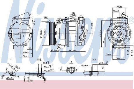 Компрессор кондиционера NISSENS 890140