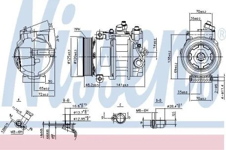 Компрессор кондиционера NISSENS 890140