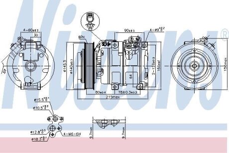 Компресор кондиціонера NISSENS 890166