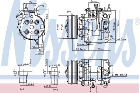 Компресор кондиціонера NISSENS 890195