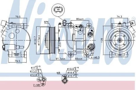 Компресор кондиціонера NISSENS 890230