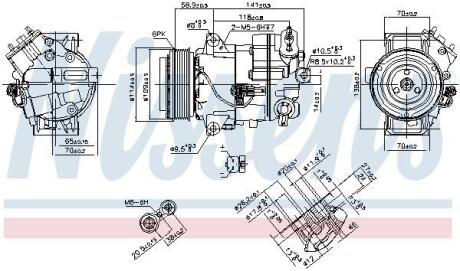 Компресор кондиціонера First Fit NISSENS 890263
