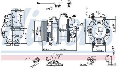 КОМПРЕССОР КОНДИЦИОНЕРА NISSENS 890306