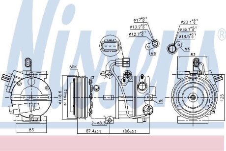 Компрессор, кондиционер NISSENS 890575