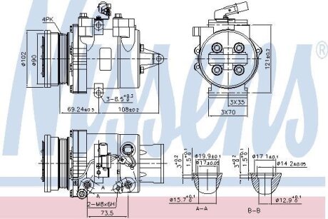 Компресор кондиціонера NISSENS 890624