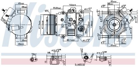 Компресор кондиціонера NISSENS 890631