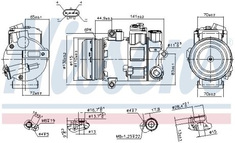 Компресор кондиціонера NISSENS 890645