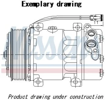 Компрессор кондиционера, F.-Tr. V-347 - V-348, 2.2 TDCI, 2006> NISSENS 890698