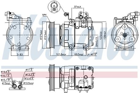 Компресор кондиціонера NISSENS 890737