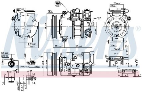 Компресор кондиціонера NISSENS 890766