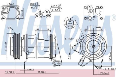 Компресор кондиціонера NISSENS 89087