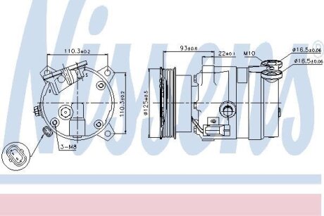 Компрессор, кондиционер NISSENS 89106