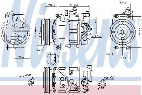 Компресор кондиціонера First Fit NISSENS 89111